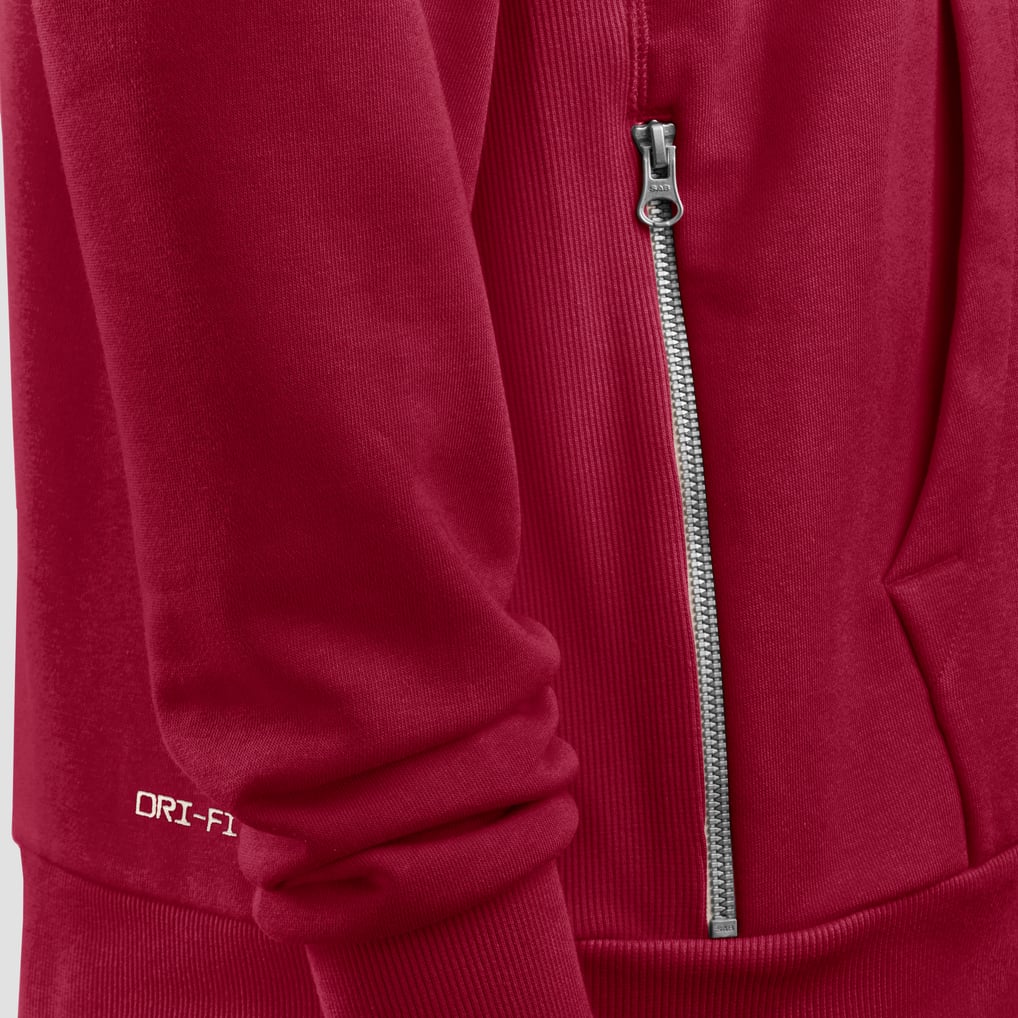 Washington Commanders Nike Women's Sideline Standard Issue Initial Home Dri-FIT Hoodie - Burgundy